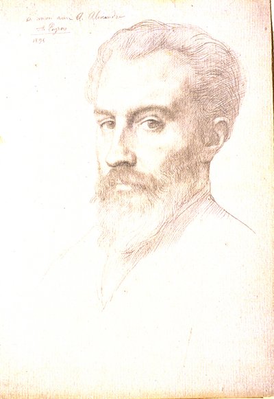 Porträt von Arsène Alexandre von Alphonse Legros