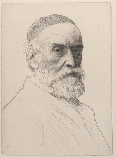 Porträt von George Frederic Watts von Alphonse Legros