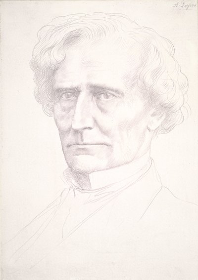 Porträt von Hector Berlioz von Alphonse Legros