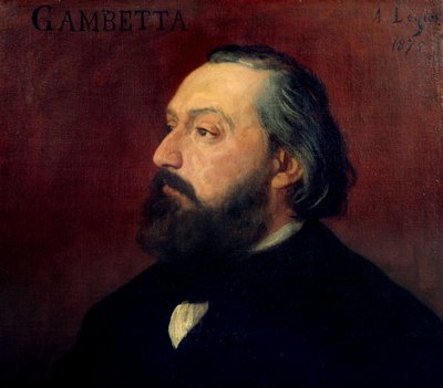 Porträt von Leon Gambetta (1838-1882), französischer Politiker von Alphonse Legros