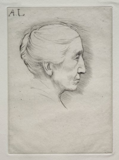 Porträt von Mme. Emily Hughes (1. Platte) von Alphonse Legros