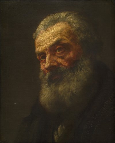 Porträt eines alten Mannes, spätes 19. - frühes 20. Jahrhundert von Alphonse Legros
