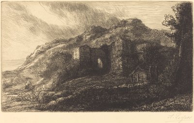 Ruinen eines Schlosses von Alphonse Legros