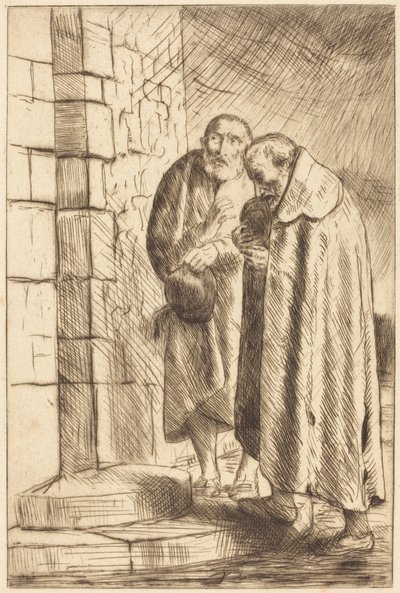 Heiliger Petrus und Heiliger Paulus an der Tür von M. Richard von Alphonse Legros