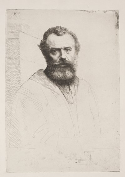 Selbstporträt (Dritte Platte) von Alphonse Legros