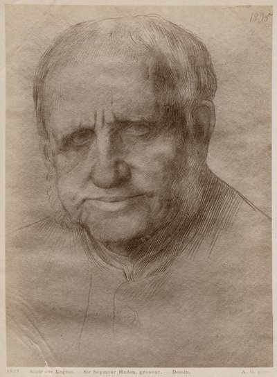 Sir Francis Seymour Haden, Radierer, 1895 (Goldstift auf Papier) von Alphonse Legros