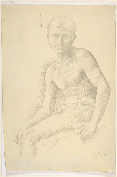 Studie einer Figur von Alphonse Legros