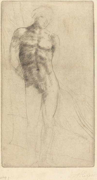 Studie einer nackten Figur von Alphonse Legros