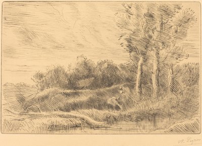 Das Haus des Brunnens von Alphonse Legros
