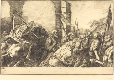 Der Triumph des Todes: Abreise von Alphonse Legros