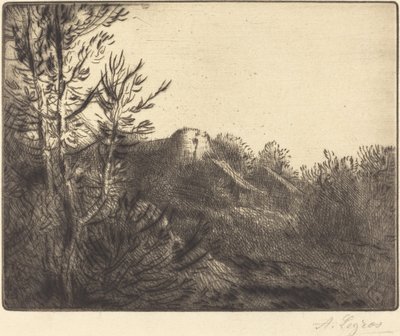 Ansicht eines Bauernhofs von Alphonse Legros