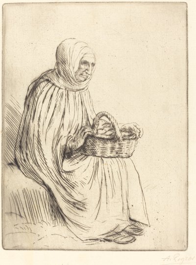Marktfrau von Alphonse Legros