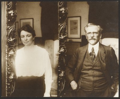 [Porträt von Alphonse Mucha und seiner Frau] von Alphonse Maria Mucha