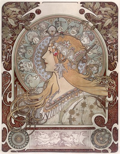 Zodiac von Alphonse Mucha