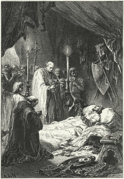 Der Tod von König Ludwig IX. von Frankreich von Alphonse Marie de (after) Neuville
