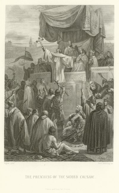 Die Predigt des Zweiten Kreuzzugs von Alphonse Marie de Neuville