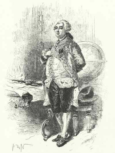 König Ludwig XVI. von Frankreich von Alphonse Marie de after Neuville