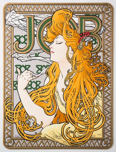 Werbeplakat für das Seidenpapier Job, 1897 von Alphonse Mucha