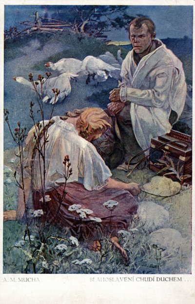 Selig sind die geistlich Armen, denn ihrer ist das Himmelreich, 1906 von Alphonse Mucha