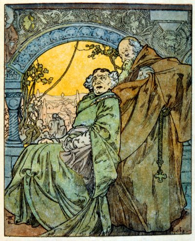Illustration von Alphonse Mucha aus "Clio", einem Werk des französischen Autors Anatole France. 1900 von Alphonse Mucha