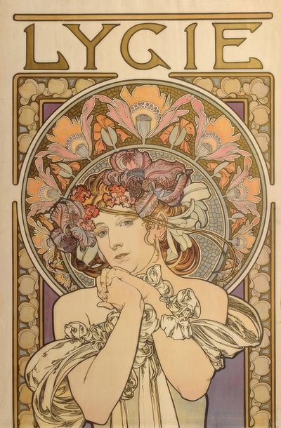 Lygie – Reproduktion der dekorativen Werke von Mucha von Alphonse Mucha