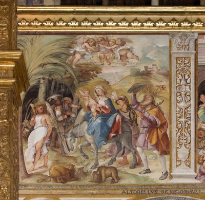 Presbyterium, Siebter nördlicher Spann, Flucht nach Ägypten, Altobello Melon von Altobello Melone