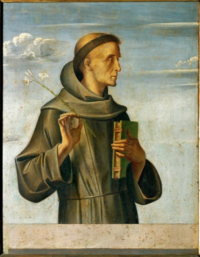 Heiliger Antonius von Padua von Alvise (and workshop) Vivarini
