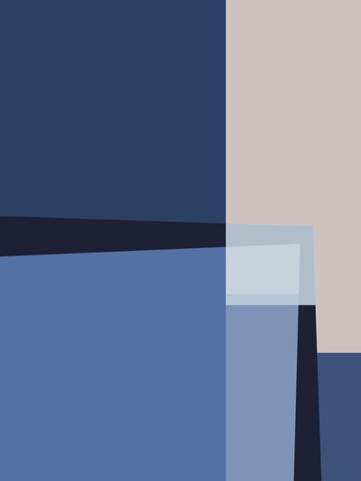 Abstrakte blaue Schichten von Alyson Storms