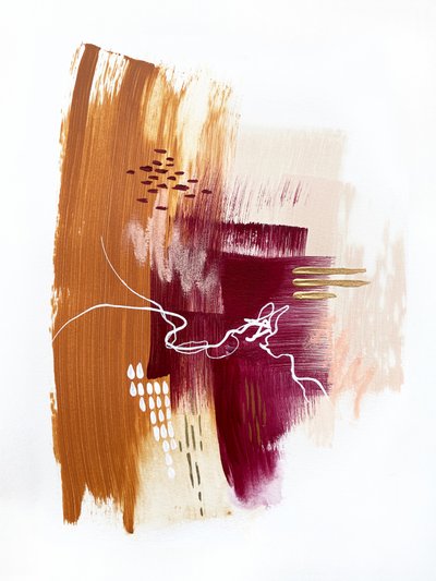 Abstraktes erdiges Gold von Alyson Storms