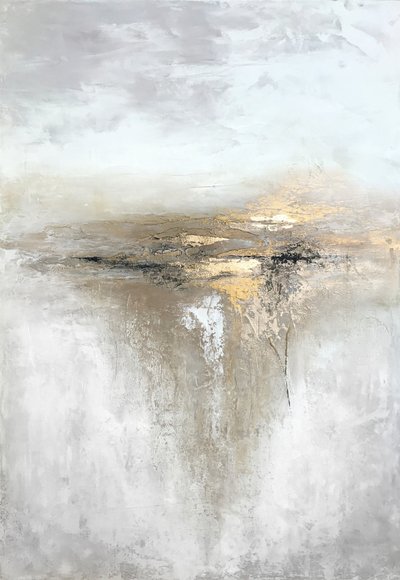 Goldener Horizont Abstrakt von Alyson Storms