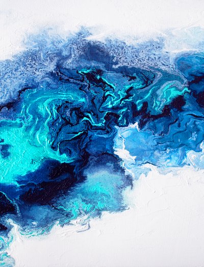 Wirbelnde Ozeanblues von Alyson Storms