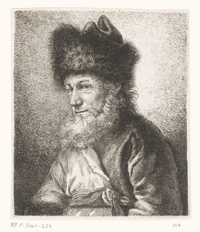 Porträt von Michel Hirsch, Rabbiner in Potsdam von Amalie Baader