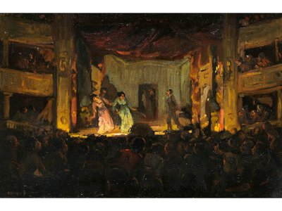 Amandus Faure Volkstheater San Francesco in Neapel von Amandus Faure