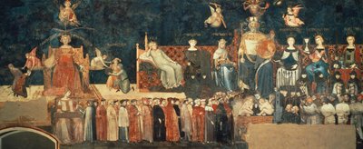 Allegorie der guten Regierung (Detail) von Ambrogio Lorenzetti