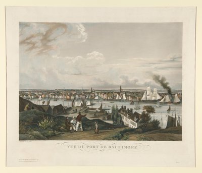 Ansicht des Hafens von Baltimore von Ambroise Louis Garneray