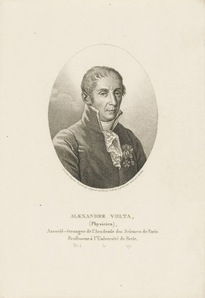 Porträt von Alessandro Volta 1745-1827, ca. 1820 von Ambroise Tardieu