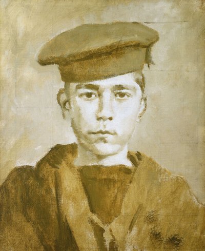 John Travers Cornwell, Junge 1. Klasse (1900-1916), 20. Jahrhundert (Öl) von Ambrose McEvoy
