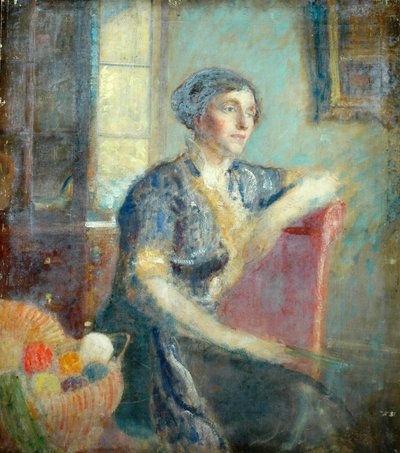 Mrs. Lousada, gemalt in ihrem Haus von Ambrose McEvoy