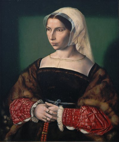 Porträt von Anne Stafford, um 1535 von Ambrosius Benson
