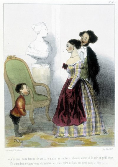 Karikatur - in "Madeleines" von Cham, ca. 1870-1880 von Amédée de Noé