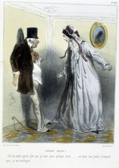 Crrré Hund! - in „Madeleines“ von Cham, ca. 1870-1880 von Amédée de Noé