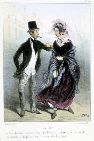 Großzügigkeit - in „Madeleines“ von Cham, ca. 1870-1880 von Amédée de Noé