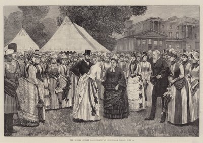 Der Gartenempfang der Königin zum Jubiläum im Buckingham Palace, 29. Juni von Amedee Forestier