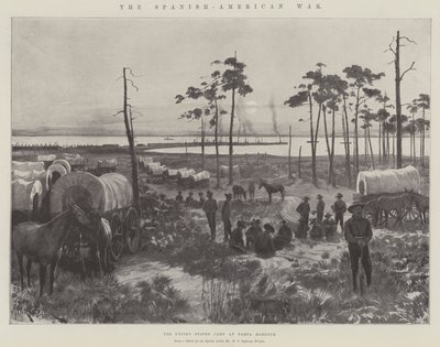 Der Spanisch-Amerikanische Krieg, das Lager der Vereinigten Staaten am Hafen von Tampa von Amedee Forestier