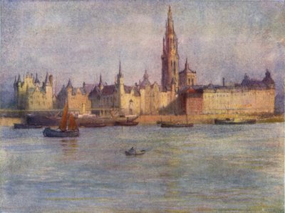 Die Reede von der Tete de Flandre, Antwerpen von after Amedee Forestier