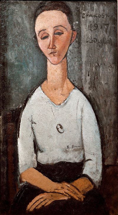Porträt von Frau Chakoska von Amedeo Modigliani