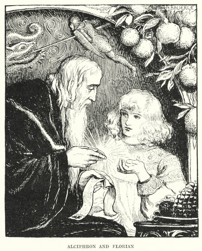 Alciphron und Florian (Gravur) von Amelia M. (attr.to) Bowerley or Bauerle
