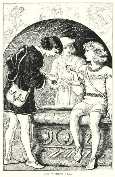 Der Wunschbrunnen (Stich) von Amelia M. (attr.to) Bowerley or Bauerle
