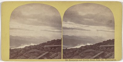 Mt. Kearsarge und Double Head, vom Mt. Washington von American 19th Century