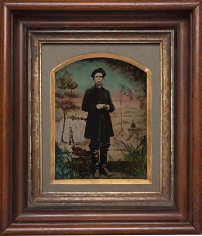 Porträt eines Soldaten des Bürgerkriegs von American 19th Century